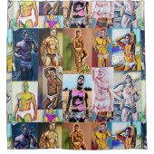 Brief Douchegordijn (Voorkant)