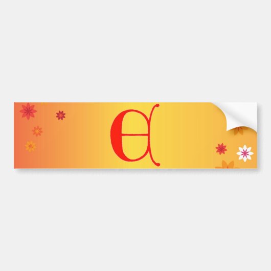 Brief E Bumpersticker (Voorkant)