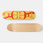 Brief E en A Skateboard (Horizontaal)