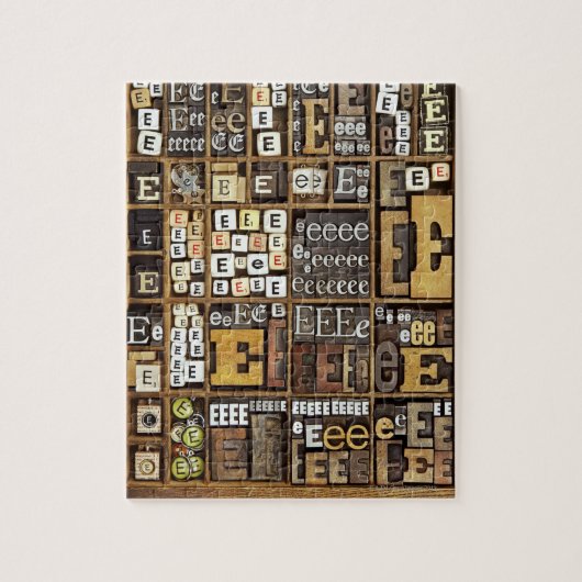 Brief E Legpuzzel (Verticaal)