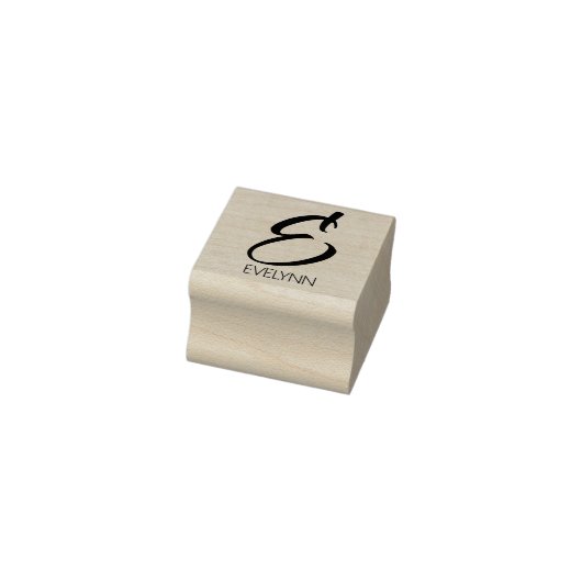 Brief E Monogram Aangepaste rubberen stempel (Stempel)