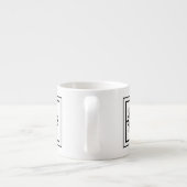 Brief E Monogram Espresso Mok (Achterkant)