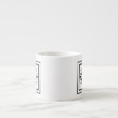 Brief E Monogram Espresso Mok (Voorkant)