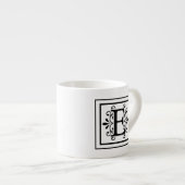 Brief E Monogram Espresso Mok (Voorkant rechts)
