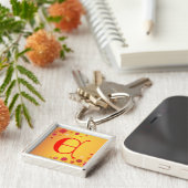 Brief E Sleutelhanger (Zijkant)