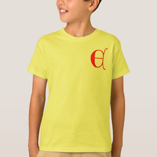 Brief E T-shirt (Voorkant)
