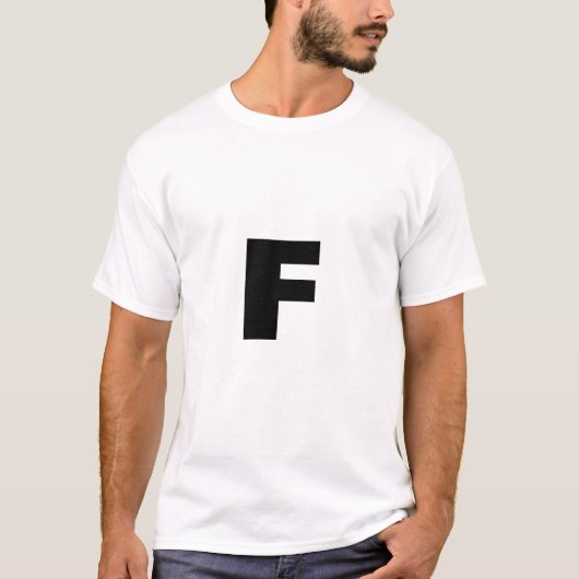 Brief F T-shirt (Voorkant)