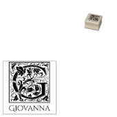 Brief G  eerste brief gepersonaliseerd Rubberstempel (Gestempeld)