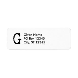 Brief G Etiket