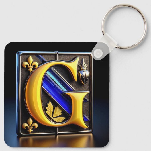 Brief G Sleutelhanger (Achterkant)