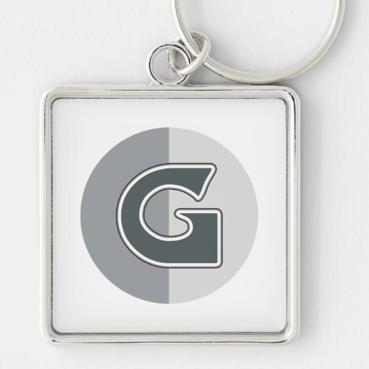 Brief G Sleutelhanger (Voorkant)