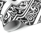 Brief H Middeleeuws Monogram Art Nouveau Cadeaupapier (Rol Hoek)