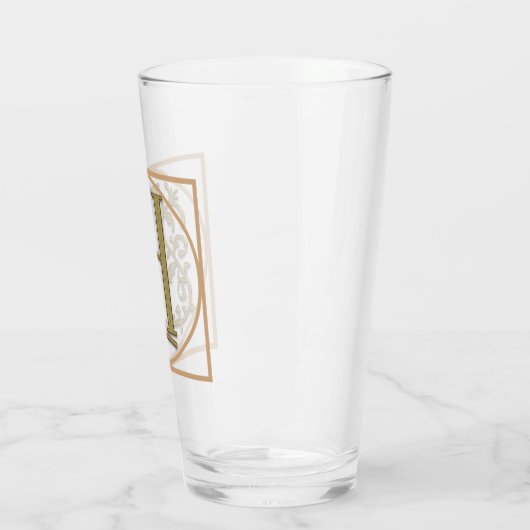 BRIEF H MONOGRAM Beauful Wedding New Home Gift Glas (Links)