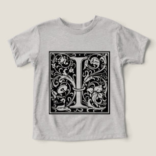 Brief I Middeleeuws Monogram Art Nouveau