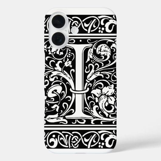 Brief I Middeleeuws Monogram Art Nouveau Case-Mate iPhone Case (Achterkant)