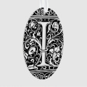 Brief I Middeleeuws Monogram Art Nouveau Ornament (voorkant)