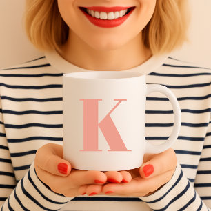 Brief initiaal   Monogram Modern Stylish Trendy Koffiemok