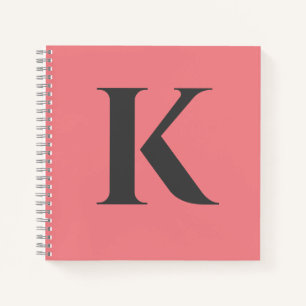 Brief initiaal   Monogram Modern Stylish Trendy Notitieboek
