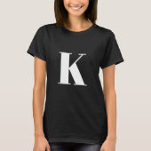Brief initiaal | Monogram Modern Stylish Trendy T-shirt (Voorkant)