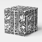 Brief J Middeleeuws Monogram Art Nouveau Bedankdoosjes (Voorkant Zijde)