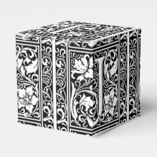 Brief J Middeleeuws Monogram Art Nouveau Bedankdoosjes