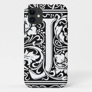 Brief J Middeleeuws Monogram Art Nouveau iPhone 11 Hoesje