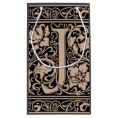 Brief J Middeleeuws Monogram Art Nouveau Klein Cadeauzakje (Achterkant)