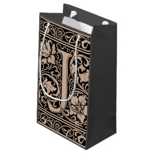 Brief J Middeleeuws Monogram Art Nouveau Klein Cadeauzakje
