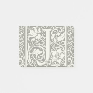 Brief J Middeleeuws Monogram Art Nouveau Post-it® Notes