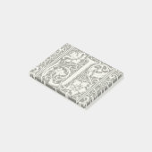 Brief J Middeleeuws Monogram Art Nouveau Post-it® Notes (Schuin)