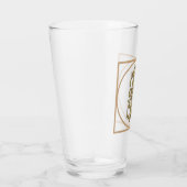 BRIEF J MONOGRAM Mooie Bruiloft Nieuw Thuisgeschen Glas (Rechts)