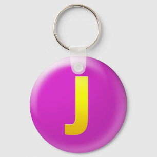 Brief J Sleutelhanger