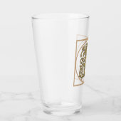 BRIEF K MONOGRAM Beauful Wedding New Home Gift Glas (Rechts)