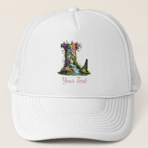 Brief L met lelies en watervallen – Fantasievloer Trucker Pet