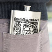 Brief L Middeleeuws Monogram Art Nouveau Flacon (Voorbeeld)