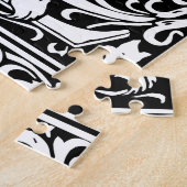 Brief L Middeleeuws Monogram Art Nouveau Legpuzzel (Zijkant)