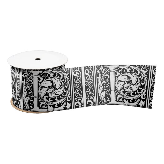 Brief L Middeleeuws Monogram Art Nouveau Lint (Spoel)