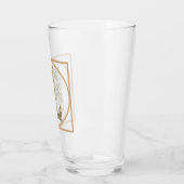 BRIEF L MONOGRAM Beauful Wedding New Home Gift Glas (Links)
