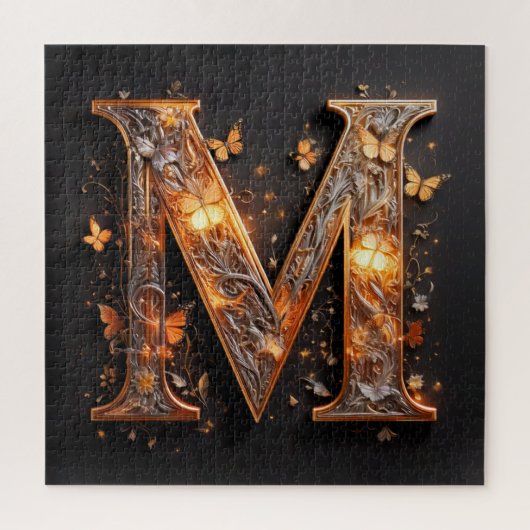 Brief M Legpuzzel (Verticaal)