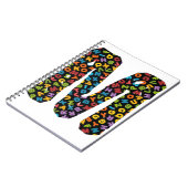 Brief M met het alfabet Notitieboek (Linkerzijde)