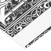 Brief N Middeleeuws Monogram Art Nouveau Korte Tafelloper (Hoek)