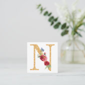 Brief n vierkante visitekaartje (Staand voorkant)