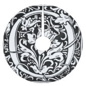 Brief O Middeleeuws Monogram Art Nouveau Kerstboom Rok (Voorkant)