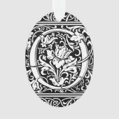 Brief O Middeleeuws Monogram Art Nouveau Ornament (voorkant)