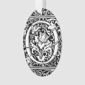 Brief O Middeleeuws Monogram Art Nouveau Ornament (voorkant)