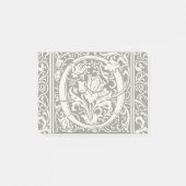 Brief O Middeleeuws Monogram Art Nouveau Post-it® Notes (Voorkant)