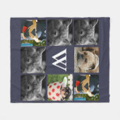 Brief over de moderne acht-reeks foto-Initiaal Fleece Deken (Voorkant (Horizontaal))