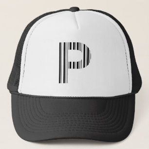 BRIEF P BAR CODE Eerste Initiaal Barcode Patroon Trucker Pet