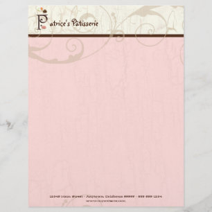 Brief P Cupcake Business Letterhead Briefhoofd