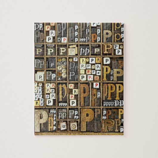 Brief P Legpuzzel (Verticaal)